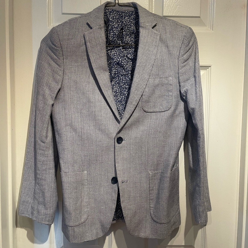 Isaac Mizrahi Textured Gray Blazer